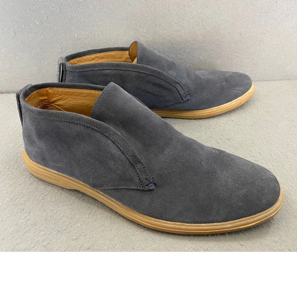 Peter Millar Collection Mens 9M Gray Suede Slip On Chukka Boots  Brazil